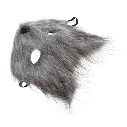 Vaguelly Fuchs Maske Halloween Tiermasken Fell Für Party Dekoration Cosplay Zubehör Realistische Fuchsmaske Für Erwachsene von Vaguelly