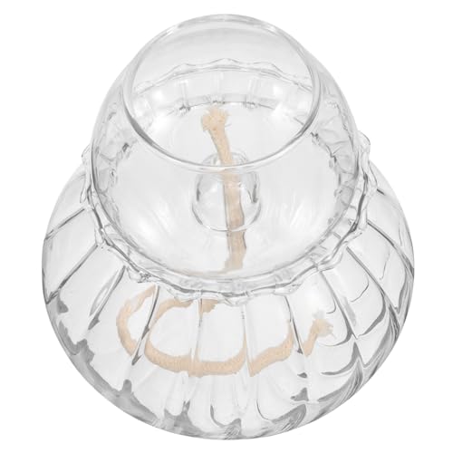 Vaguelly Glas Petroleumlampe Vintage Öllampe Innenbereich Dekorative Tischlampe Petroleumlaterne Notfall Lampe Kein Lampenöl von Vaguelly