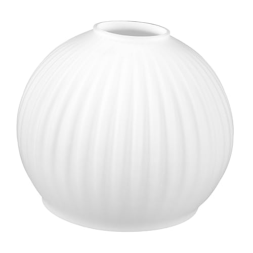 Vaguelly Glaslampenschirm Ersatz Weißer Pendelleuchten Lampenschirm Dekorative Deckenleuchte Ersatzglas für Hängeleuchte Wohnzimmer Schlafzimmer Retro Landhausstil von Vaguelly
