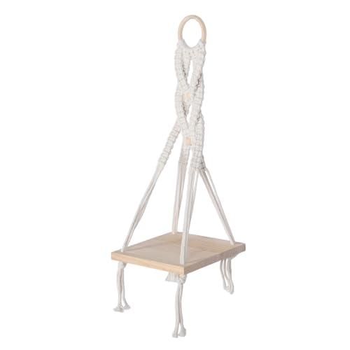Vaguelly Gobelinregal Boho-wandbehang Hängendes Wandregal Schwimmende Eckregale Kreatives Handgefertigtes Gewebtes Hängeregal Für Die Wand Weiß Hölzern Vaguelly Gobelinregal Boho-wandbehang Hängendes Wandregal Schwimmende Eckregale Kreatives Handgefertigtes Gewebtes Hängeregal Für Die Wand Weiß Hölzern von Vaguelly