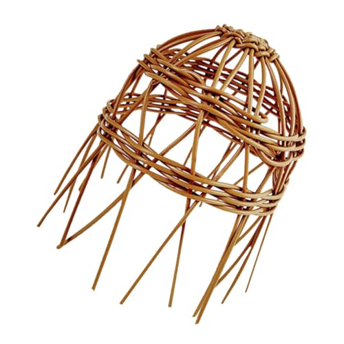 Vaguelly Hängelampe Rattan Lampenschirm Wasserdichter Geflochtener Lampenbezug für Deckenleuchten Vielseitig Einsetzbar Rustikales Design für und Außenbereich Geeignet von Vaguelly