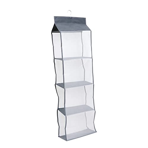 Vaguelly Hängeschrank Organizer Langlebige Aufbewahrungstasche aus PP mit Edelstahlhaken für Zuhause Faltbare Hängetasche für Kleider und Taschen von Vaguelly