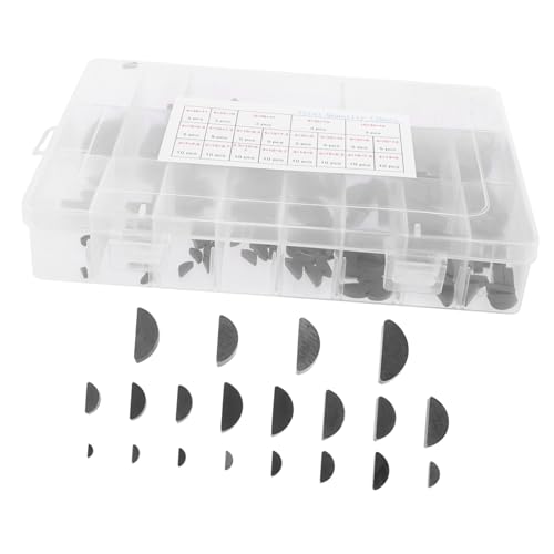 Vaguelly Woodruff-schlüssel-sortiment Aus Kohlenstoffstahl Halbmond-passfedernut-kit Für Riemenscheiben Und Antriebswellen Ersatz Mechanische Anwendungen Vaguelly Woodruff-schlüssel-sortiment Aus Kohlenstoffstahl Halbmond-passfedernut-kit Für Riemenscheiben Und Antriebswellen Ersatz Mechanische Anwendungen von Vaguelly