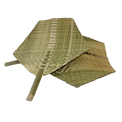 Vaguelly Handgefertigter Handfächer Leichter Flexibler Sommer Cooling Fan Tragbar Elegant für Senioren Partys Strand Natürlicher UV Beständig von Vaguelly