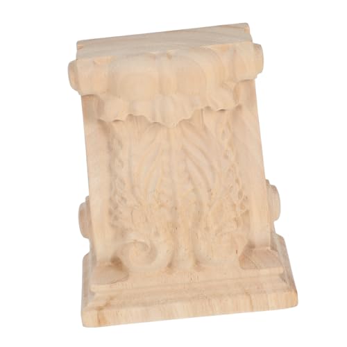 Vaguelly Handgeschnitzter Regalträger mit Europäischem Vintage Design Rustikale Holzkonsole für Kücheninsel Schlafzimmer und Landhausstil Dekoration von Vaguelly