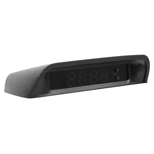 Vaguelly Hochpräzise Solar-auto-uhr mit Thermometer Elektronische Digitalanzeige Usb-ladefunktion Ablesbar bei Tag und Nacht Energiesparend und Langlebig für Fahrzeugarmaturenbrett von Vaguelly