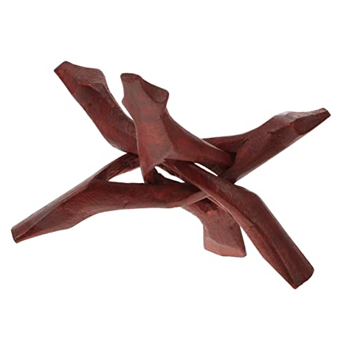 Vaguelly Holzständer Dreibeinig Kugelständer Für Kristall Steinständer Als Präsentationsschale Schalenhalter Aus Robustem Holzmaterial Für Abalone-Muscheln Und Dekoration von Vaguelly