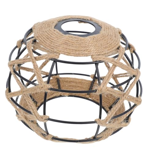 Vaguelly Industrieller Eisen Lampenschirm Vintage Rattan Hängelampe Handgefertigt für Bar Wohnzimmer Schlafzimmer Vaguelly Industrieller Eisen Lampenschirm Vintage Rattan Hängelampe Handgefertigt für Bar Wohnzimmer Schlafzimmer von Vaguelly