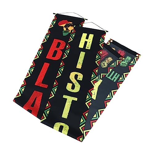 Vaguelly Juneteenth Türvorhang Banner Monatsthema Dekorationen für Tür Veranda Fenster Partyfoto Hintergrund Lichtecht Leicht Festliche Atmosphäre von Vaguelly