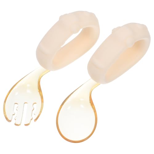 Vaguelly Junge Mädchen Besteck Ergonomische Mikrowellengeeignete Löffel und Gabel für Selbstständiges Essen Einfach zu Reinigen Sichere Kinderteller Jährige Trainingstablerware Vaguelly Junge Mädchen Besteck Ergonomische Mikrowellengeeignete Löffel und Gabel für Selbstständiges Essen Einfach zu Reinigen Sichere Kinderteller Jährige Trainingstablerware von Vaguelly