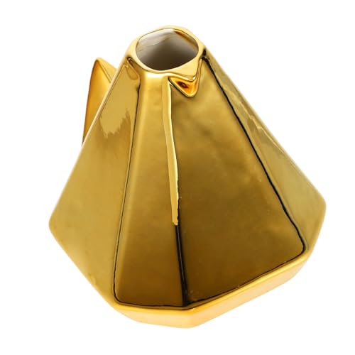 Vaguelly Keramik Blumenvase in Vogelform Kleine Minimalistische Vase Für Blumenarrangements Goldene Dekovase Für Tischdeko Moderne Blumentöpfe Für Innenräume Für Hochzeiten Und von Vaguelly