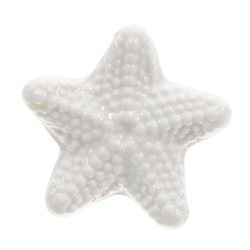 Vaguelly Keramik Möbelknopf Weiß Einloch Vintage Stil Schrankgriff Kommode Türgriff Accessoire Ersatzteil Elegant Stilvoll Komfortabel Für Kleiderschrank Schublade von Vaguelly