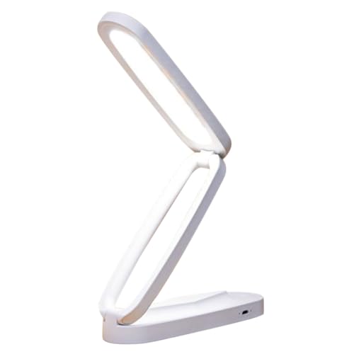 Vaguelly Kleine Faltbare LED Schreibtischlampe mit Touch steuerung Dimmbar Verstellbar USB Wiederaufladbar Flimmerfrei für Schlafzimmer und Arbeitszimmer Warmweiß bis Kaltweiß von Vaguelly