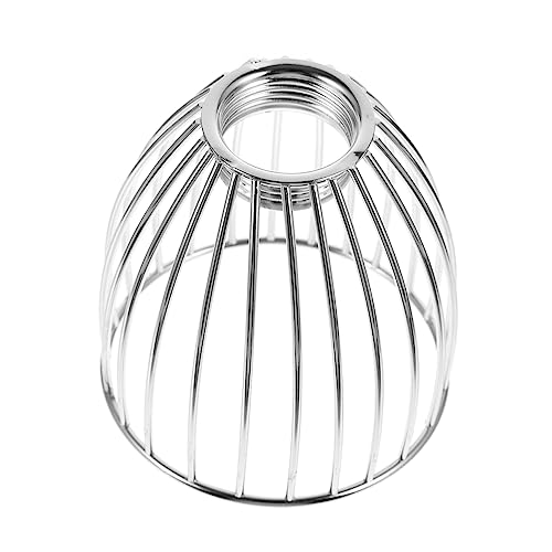 Vaguelly Kreativer Lampenschirm im Vogelkäfig Design Eisen Stilvolle Hängelampe für Wand Steh und Deckenleuchten für Wohnen Silber von Vaguelly