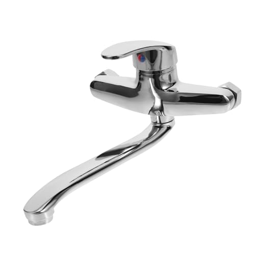 Vaguelly Kupfer Wandarmatur Wasserhahn mit Heiß kalt wasser Mischbatterie Auslauf Wandmontage Küchenarmatur für Waschbecken und Bad Rostfrei Einfache Installation von Vaguelly