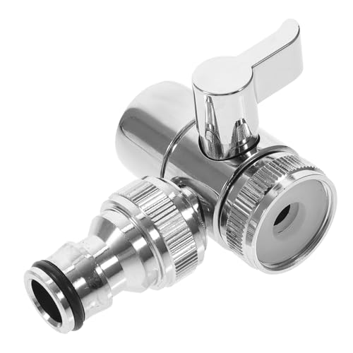 Vaguelly Kupfer Wasserhahn Adapter mit Umschaltventil Innengewinde Außengewinde Langlebiger Waschmaschinen und Spülmaschinenanschluss für Waschbecken Geeignet für Europa und Asien von Vaguelly