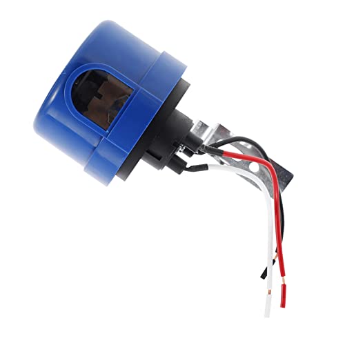 Vaguelly Lichtsteuerungsschalter für Straßenleuchten Wasserdichter Fotozellsensor Hochempfindlicher Photoelektrischer Lichtsensor mit Energiesparfunktion für Außenleuchten von Vaguelly