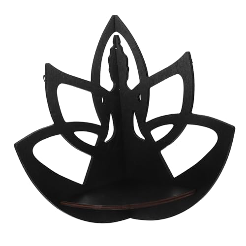 Vaguelly Lotus Eckregal aus Holz Schwebendes Wandregal mit Kristall Dekorationsfläche Installieren für Bücher und Pflanzen Design für Verschiedene Einrichtungsstile Vaguelly Lotus Eckregal aus Holz Schwebendes Wandregal mit Kristall Dekorationsfläche Installieren für Bücher und Pflanzen Design für Verschiedene Einrichtungsstile von Vaguelly