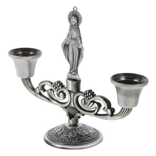 Vaguelly Vintage Kerzenständer Europäischer Stil Stabiler Kerzenhalter Für Säulenkerzen Für Hochzeiten Partys Und Romantische Abende von Vaguelly
