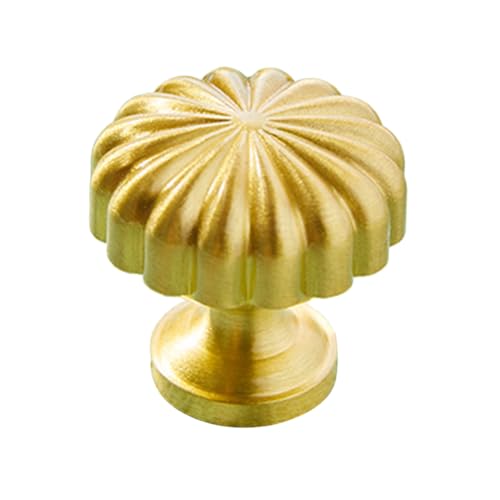Vaguelly Messing Möbelknöpfe Großer Schrankgriff Vintage Kupfer Kommodenknopf Modern für Küchenschränke Kleiderschrank Türgriffe Robust und Einfach zu Montieren von Vaguelly