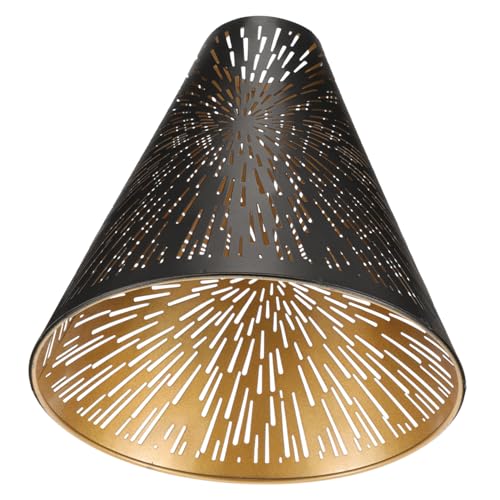 Vaguelly Metall Lampenschirm Ersatz Lampenschirm für Pendelleuchte Tischlampe Stehlampe Modernes Verschleißfestes Kunstvolles Design mit Schwarzer Außen Goldfarbener Innenbeschichtung Vaguelly Metall Lampenschirm Ersatz Lampenschirm für Pendelleuchte Tischlampe Stehlampe Modernes Verschleißfestes Kunstvolles Design mit Schwarzer Außen Goldfarbener Innenbeschichtung von Vaguelly