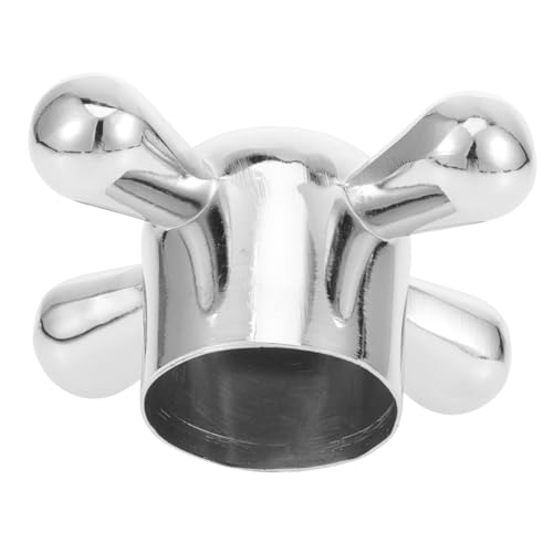 Vaguelly Metall Wasserhahngriff aus Legiertem Material Robustes Absperrventil Handrad für Bad Küchenarmaturen Einfache Montage Langlebig und Rostfrei Geeignet für Waschbecken und von Vaguelly