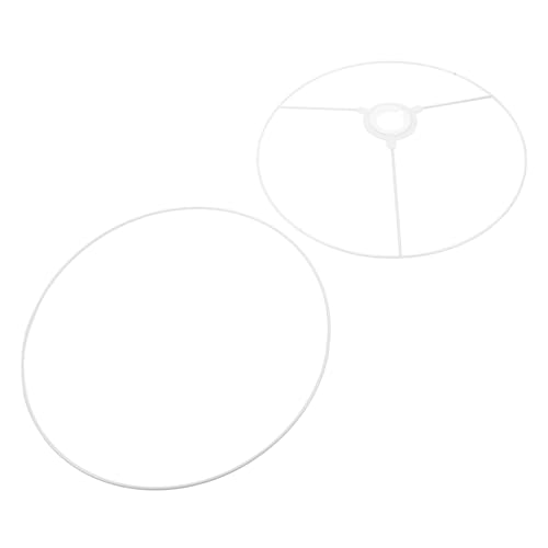 Vaguelly Metallrahmen Lampenschirmhalter Lampenschirm Ring Fitter DIY Trommelring für Steh Tisch und Pendelleuchten Langlebiger Metallring für Moderne Lampenschirme Vielseitig Einsetzbar von Vaguelly