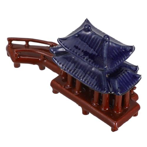 Vaguelly Mini Pavillon Mit Gebogener Brücke Statue Für Aquarium Bonsai Keramik Ornament Mikro-landschaftsschmuck Garten Deko Accessoires Vaguelly Mini Pavillon Mit Gebogener Brücke Statue Für Aquarium Bonsai Keramik Ornament Mikro-landschaftsschmuck Garten Deko Accessoires von Vaguelly