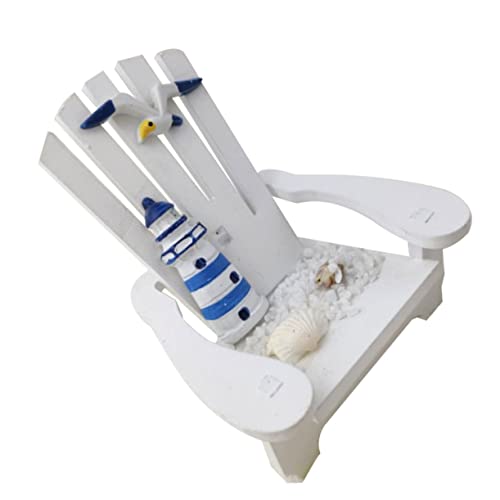 Vaguelly Mini Strandkorb Stranddekor Meeresstühle Mit Muscheln Verziert Strandkorb Ornament Mini Nautik Ornament Strandthema Strand Küsten Themenmodell Bambus von Vaguelly