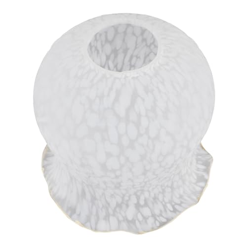 Vaguelly Moderner Glasschirm Lampenschirm Deckenlampe Zubehör Dekorativer Lampenüberzug für Wohnzimmer Langlebiger Einfach Montierbarer Lampendiffusor mit Elegantem Randdesign von Vaguelly