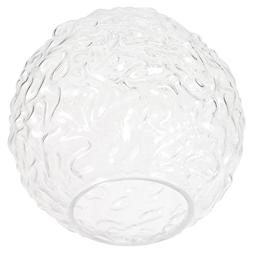 Vaguelly Moderner Runder Glas lampenschirm Transparente Dekorative Ersatz glasabdeckung für Wandlampen Stilvoller Hängelampenschirm Passend für Wohnzimmer Schlafzimmer und Esszimmer Vaguelly Moderner Runder Glas lampenschirm Transparente Dekorative Ersatz glasabdeckung für Wandlampen Stilvoller Hängelampenschirm Passend für Wohnzimmer Schlafzimmer und Esszimmer von Vaguelly