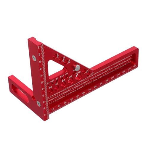 Vaguelly Multifunktionaler Aluminiumlegierung mit Verdecktem Stift Präziser Schreiner Gehrungswinkel Integrierte Anreißfunktion für Holzarbeiten Möbelbau und Modellbau Vaguelly Multifunktionaler Aluminiumlegierung mit Verdecktem Stift Präziser Schreiner Gehrungswinkel Integrierte Anreißfunktion für Holzarbeiten Möbelbau und Modellbau von Vaguelly