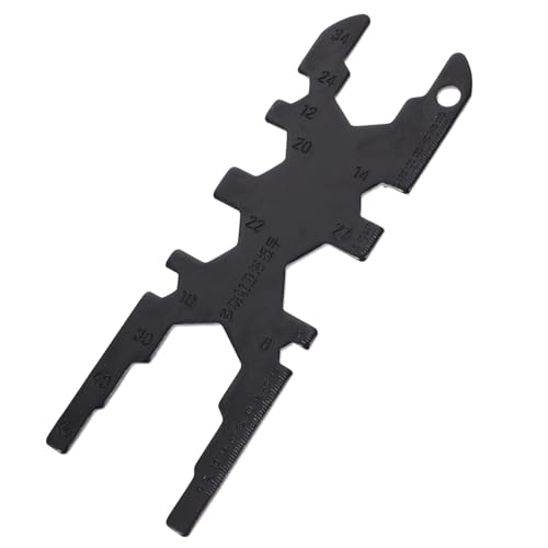 Vaguelly Multifunktionaler Wasserhahn schlüssel Kohlenstoffstahl Robustes Reparaturwerkzeug für Duscharmaturen Einsetzbar bei Montage und Demontage von Wasserhahnmuttern von Vaguelly