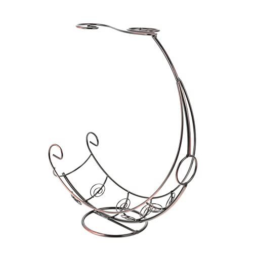 Vaguelly Piraten Schiff Weinhalter aus Vintage Weinregal für Gläser und Flaschen Robuste Tischdekoration für Zuhause Bar und Restaurant von Vaguelly