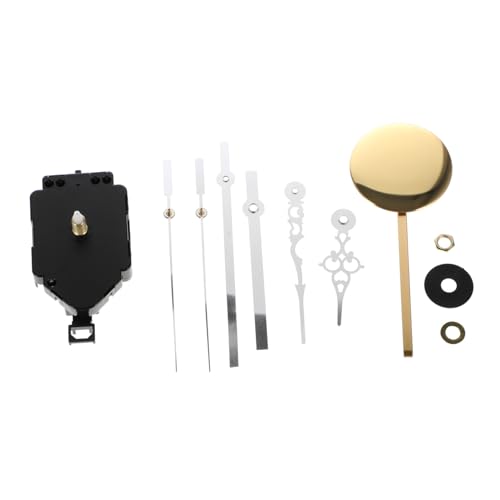 Vaguelly Präzises Geräuschloses Quarzuhrwerk mit Metallpendel DIY uhrwerk Ersatzset für Wanduhr Reparatur und Bastelprojekte Kompatibel für Pendel Wanduhrmechanismus Leise Uhrwerke von Vaguelly