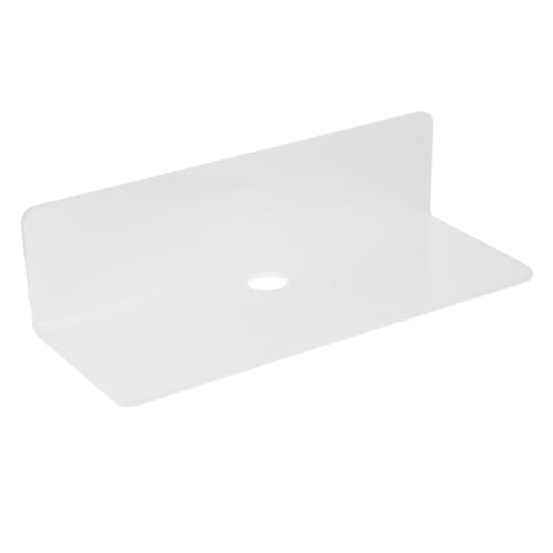 Vaguelly L-förmige Schwebende Regalwandhalterung Aus Acryl Für Schlafzimmer Küche Wohnheim Badezimmer von Vaguelly
