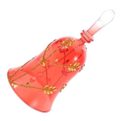 Vaguelly Restaurantglockendekorationen Weihnachtsbedarf Weihnachtsglocke aus Glas Serviceglocke aus Glas weihnachtsessen Glocke Handglocke Home Decoration Bell Empfangsglocke rot Vaguelly Restaurantglockendekorationen Weihnachtsbedarf Weihnachtsglocke aus Glas Serviceglocke aus Glas weihnachtsessen Glocke Handglocke Home Decoration Bell Empfangsglocke rot von Vaguelly