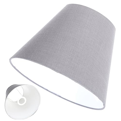 Vaguelly Retro Lampenschirm Stoff Fassung Deckenleuchte für Schlafzimmer und Wohnzimmer Eleganter Lampenschutz Tiefgrau mit Kleinen Löchern für Entspannte von Vaguelly
