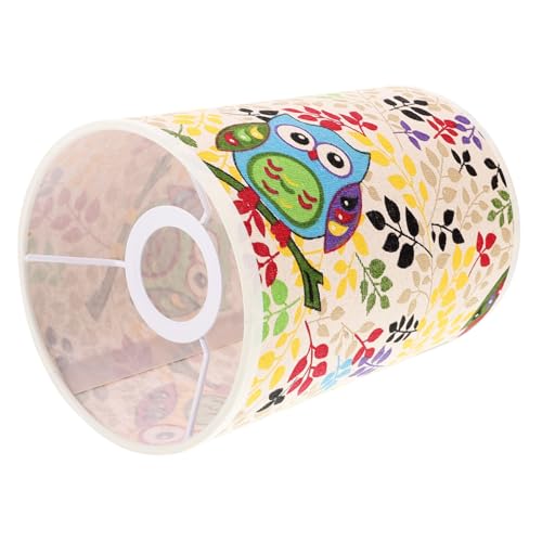 Vaguelly Runder und Quadratischer Lampenschirm aus Leinen Vielseitiger Vintage Lampshade Einfache Montage Geeignet für Tisch Hängelampen Dekorativ für Wohnzimmer Hotel Restaurant Büro von Vaguelly