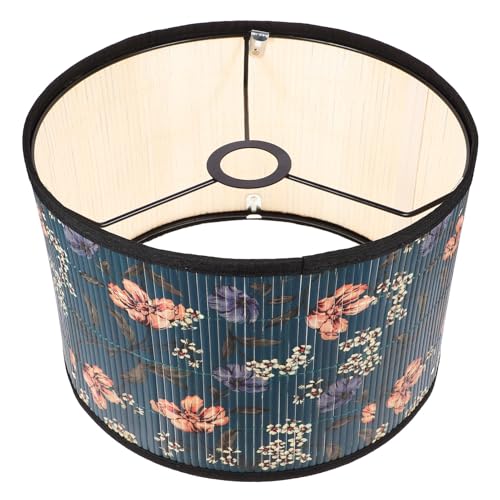 Vaguelly Rustikaler natürlicher Lampenschirm für Pendelleuchte Langlebig Vielseitig für Esszimmer Schlafzimmer Wohnzimmer Klassisches Design Dekorativer Ersatzschirm Tischlampe von Vaguelly
