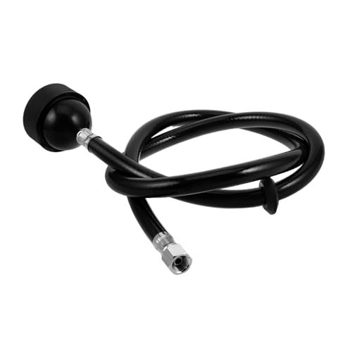 Vaguelly Salon Shampoo Sprayer Ersatzteil mit Flexiblem Schwarzem Schlauch Hochdruck Haarwaschbrause für Spa Kompakt Abnehmbar Vielseitig für Waschbecken und Barbierbedarf von Vaguelly