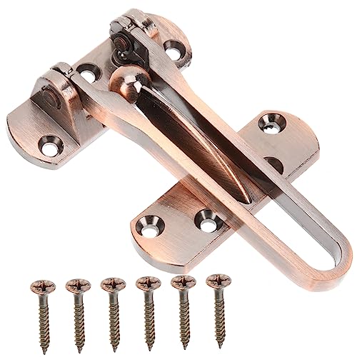 Vaguelly Sicherheitstürschloss Türsicherung Türschutz für Haustüren Robustes Flip Lock mit Doppelter Befestigung für Fenster Schränke und Zäune Elegantes Design Rostfrei und Kratzfest von Vaguelly