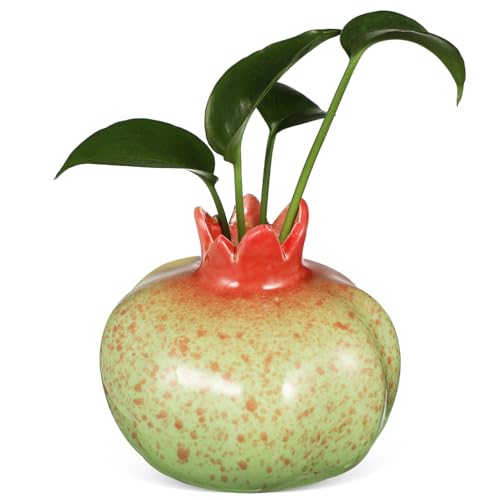Vaguelly Simulation Granatapfelvase Granatapfelschale Mini-Granatapfelvase Vase in Fruchtform Vase in Granatapfelform Obstförmige Blumenvase Vase Ornament Keramik Vaguelly Simulation Granatapfelvase Granatapfelschale Mini-Granatapfelvase Vase in Fruchtform Vase in Granatapfelform Obstförmige Blumenvase Vase Ornament Keramik von Vaguelly