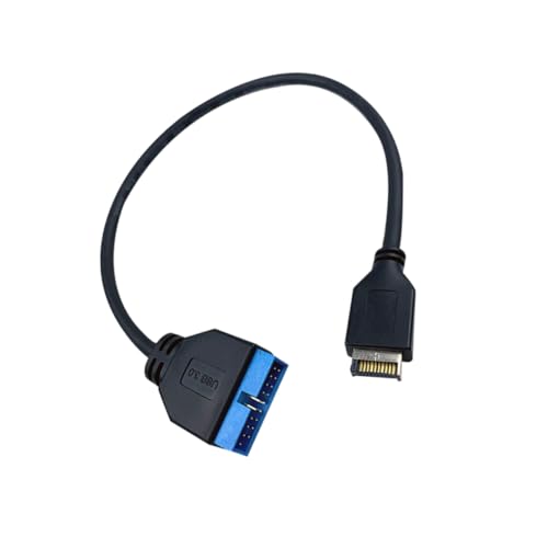 Vaguelly USB Mini Pin Front Panel Header USB Pin Header Verlängerungskabel für Motherboard Schwarz Kompatibel Vaguelly USB Mini Pin Front Panel Header USB Pin Header Verlängerungskabel für Motherboard Schwarz Kompatibel von Vaguelly
