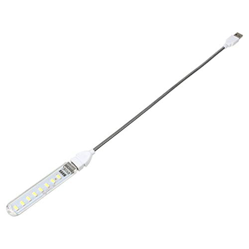 Vaguelly Usb Leselampe Mit Leds Flexible Nachtlampe Für Computer Tragbare Tischlampe Für Büro Schlafzimmer Und Reisen Usb-betrieben Lange Metallröhre von Vaguelly