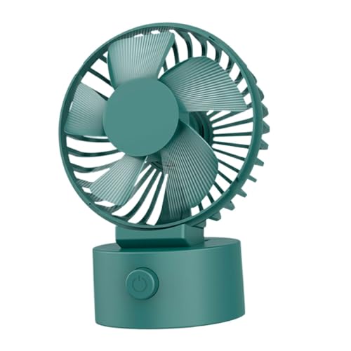 Vaguelly USB Tischventilator Mini Tragbar für Zuhause und Büro Einstellbare Geschwindigkeiten Leiser Desktop aus Robustem Einfache Dunkelgrün Vaguelly USB Tischventilator Mini Tragbar für Zuhause und Büro Einstellbare Geschwindigkeiten Leiser Desktop aus Robustem Einfache Dunkelgrün von Vaguelly