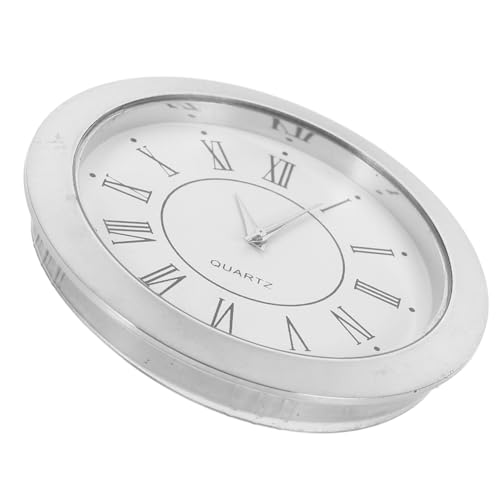 Vaguelly Uhrenkopf Aus Legierung Uhrennummern Runden Uhrdekoration Runder Uhrenkopfeinsatz Ziffern Der Uhr Runde Eingelegte Uhr Quarzuhreinsatz Rustikal Industriell Retro Rostfreier Stahl von Vaguelly