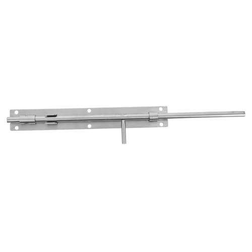 Vaguelly Verdickter Edelstahl Türriegel mit Schlossloch Robust und Korrosionsbeständig Einfache Montage Sicherheitsriegel für Schiebetore Gartenzäune und Haustüren Modernes Design von Vaguelly
