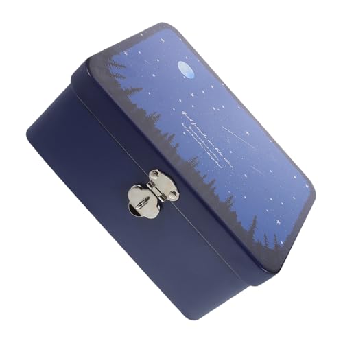 Vaguelly Vintage Blechdose Mit Schloss Aufbewahrungsbox Für Schmuck Und Geschenke Kleine Metallbox Mit Deckel Dekorative Dose Für Hochzeitsgeschenke Praktische Souvenir Kasten (blau Vaguelly Vintage Blechdose Mit Schloss Aufbewahrungsbox Für Schmuck Und Geschenke Kleine Metallbox Mit Deckel Dekorative Dose Für Hochzeitsgeschenke Praktische Souvenir Kasten (blau von Vaguelly