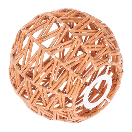 Vaguelly Vintage Hängelampen Lampenschirm Imitation Rattan Handgewebt Deckenlampe Ersatz Für Esszimmer Wohnzimmer Restaurant Cafés von Vaguelly